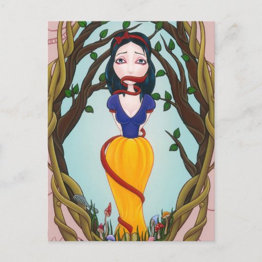 'Ik zal je een keer naar behoren verlaten' Briefkaart (Voorkant)