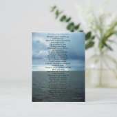 Ik zal je een regenboog schilderen briefkaart (Staand voorkant)