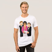"Ik zal je een wens laten doen" Tri-Blend Shirt (Voorkant volledig)