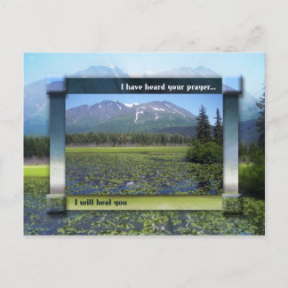 Ik zal je genezen briefkaart