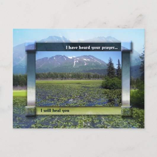 Ik zal je genezen briefkaart (Voorkant)