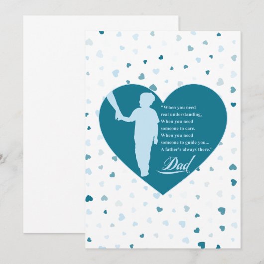 Ik zal je gids nooit vergeten. Mijn vader Kaart (Voorkant / Achterkant)