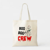 Ik zal je grappige Ghost Nurse Halloween Nursin ze Tote Bag (Achterkant)