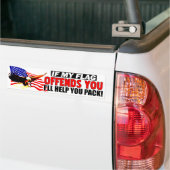 Ik zal je helpen! bumpersticker (Op Truck)