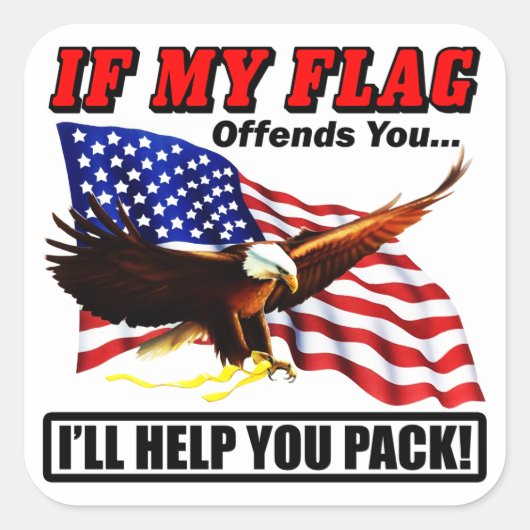 Ik zal je helpen inpakken! vierkante sticker (Voorkant)