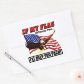 Ik zal je helpen inpakken! vierkante sticker (Envelop)