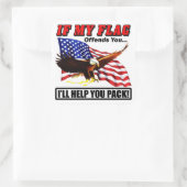 Ik zal je helpen inpakken! vierkante sticker (Tas)