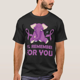 Ik zal je herinneren aan Alzheimer's Awareness T-shirt