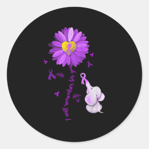 Ik zal je herinneren dat je Alzheimer bewust bent Ronde Sticker