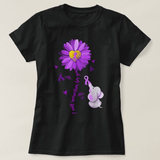 Ik zal je herinneren dat je Alzheimer bewust bent T-shirt (Design voorkant)