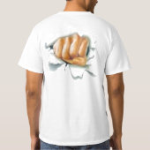 Ik zal je in het gezicht slaan!! t-shirt (Achterkant)