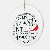 Ik zal je in mijn hart houden keramisch ornament (Links)