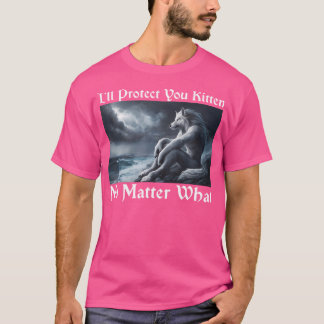 Ik zal je kitten beschermen, wat Alpha Wolf ook is T-shirt