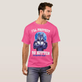 Ik zal je kitten beschermen, wat Alpha Wolf ook is T-shirt (Voorkant volledig)