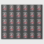 Ik zal je leven redden na mijn Kerstkoffie  Cadeaupapier (Vlak)