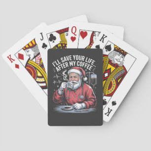 Ik Zal Je Leven Redden Na Mijn Kerstkoffie Pokerkaarten