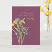 Ik zal je missen, hospice, laatste afscheid kaart (Gele Bloem)