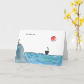 Ik zal je missen kaart (Gele Bloem)