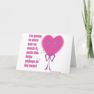 Ik zal je missen kaart