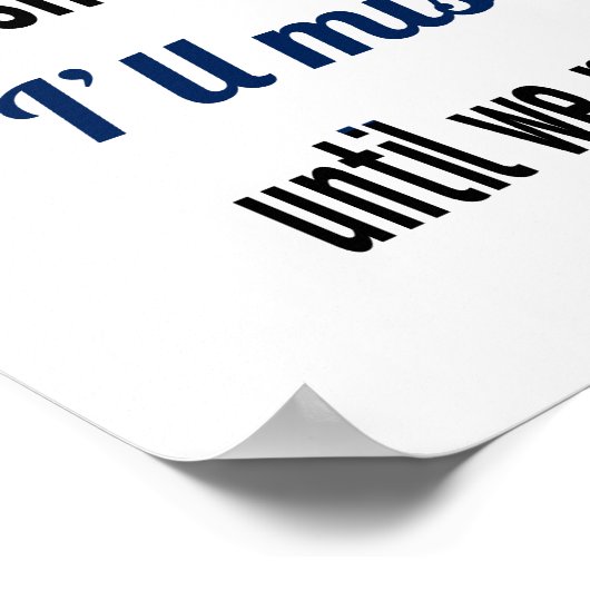 Ik zal je missen (standaard afbeelding lijst groot poster (Hoek)