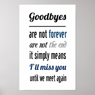 Ik zal je missen (standaard afbeelding lijst groot poster