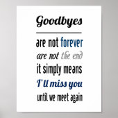 Ik zal je missen (standaard afbeelding lijst groot poster (Voorkant)