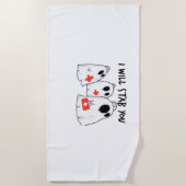 Ik zal je neersteken Ghost Nurse Funny RN Hallowee Strandlaken (Voorkant)