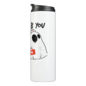 Ik zal je neersteken Ghost Nurse Funny RN Hallowee Thermosbeker (Geroteerd rechts)