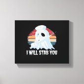 Ik zal je neersteken in shirt, Ghost Nurse Hallowe Canvas Afdruk (Voorkant)