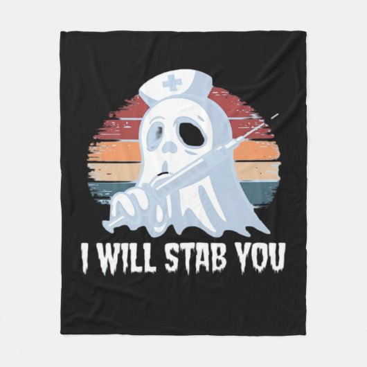 Ik zal je neersteken in shirt, Ghost Nurse Hallowe Fleece Deken (Voorkant)