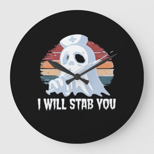 Ik zal je neersteken in shirt, Ghost Nurse Hallowe Grote Klok (Voorkant)