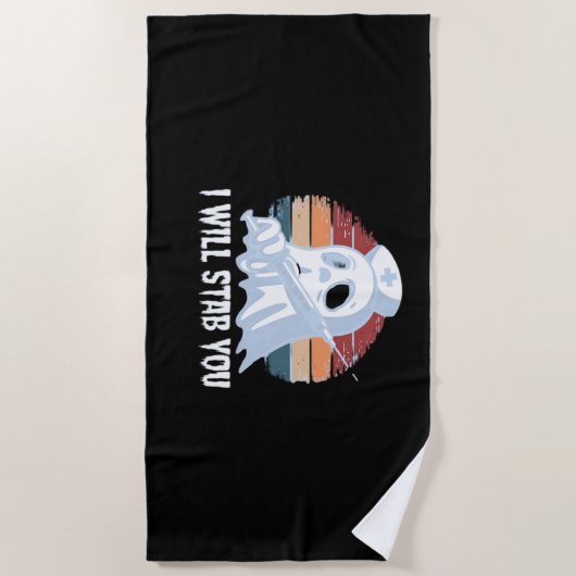 Ik zal je neersteken in shirt, Ghost Nurse Hallowe Strandlaken