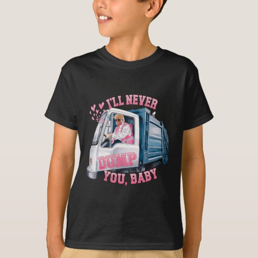 Ik zal je nooit dumpen t-shirt (Voorkant)