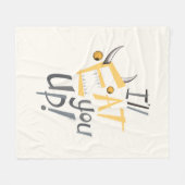 Ik zal je opeten Grafisch Fleece Deken (Voorkant (Horizontaal))