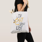 Ik zal je opeten Grafisch Tote Bag (Dichtbij)