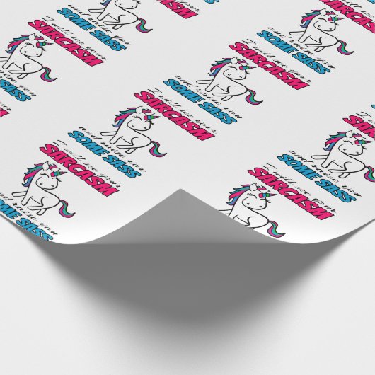 Ik zal je Sarcasm zien en je een beetje opvoeden Cadeaupapier (Hoek)