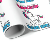 Ik zal je Sarcasm zien en je een beetje opvoeden Cadeaupapier (Rol Hoek)