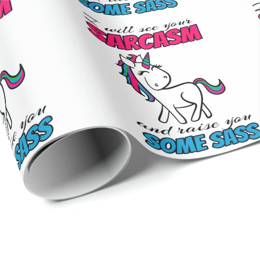 Ik zal je Sarcasm zien en je een beetje opvoeden Cadeaupapier (Rol Hoek)