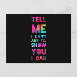Ik zal je Shows dat ik kan regenboog Briefkaart