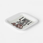 Ik zal je slaan papieren bordje (Gebogen)