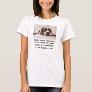 Ik zal je snack Meal Bite-voedselhond leuk zien ma T-shirt