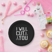 Ik zal je snijden papieren bordje (Feest)