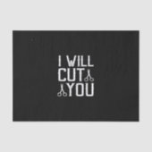 Ik zal je snijden tissuepapier (Voorkant)