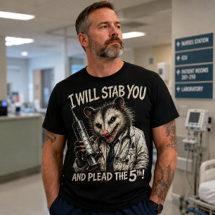 Ik Zal Je Steken Wilde Dier T-shirt