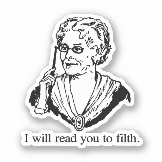Ik zal je tot op het bot afkraken sticker (Voorkant)