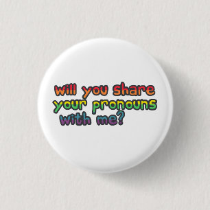 Ik zal je uitspraken delen met mijn pride vlag bad ronde button 3,2 cm