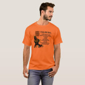 Ik zal je vertellen waar Astor... Oranje is T-shirt (Voorkant volledig)