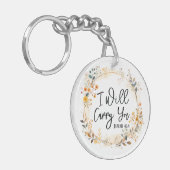 Ik zal je vervoeren sleutelhanger (Voorkant Links)