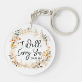 Ik zal je vervoeren sleutelhanger (Achterkant)