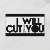 Ik zal je visitekaartjes snijden (Voorkant)